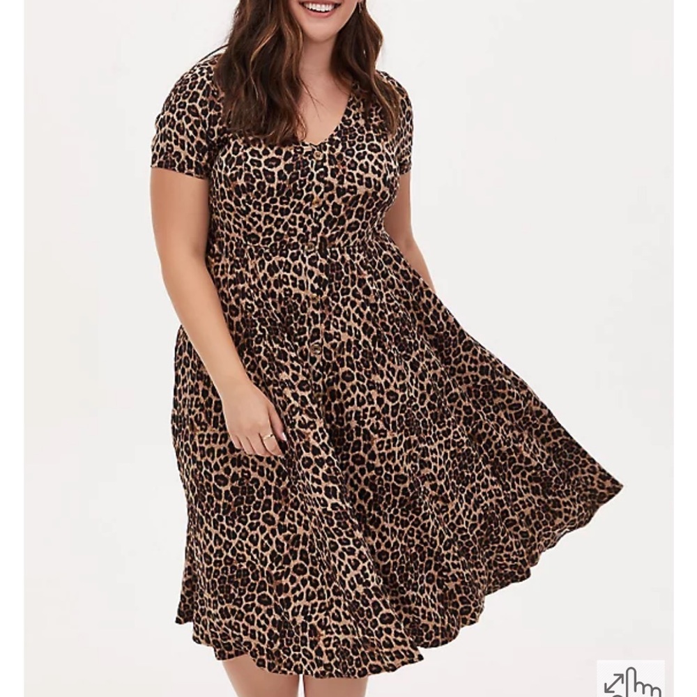 Torrid dress leopard print s 2x
